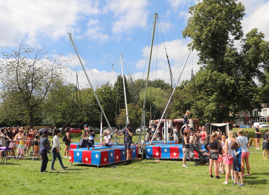 family fun day bungee bouncy thing