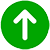 Green up arrow