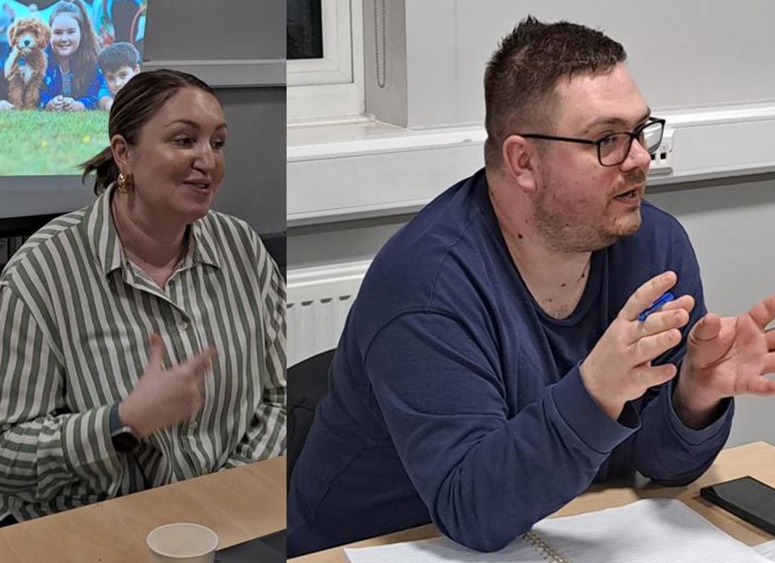 your voice meeting with tenants and staff